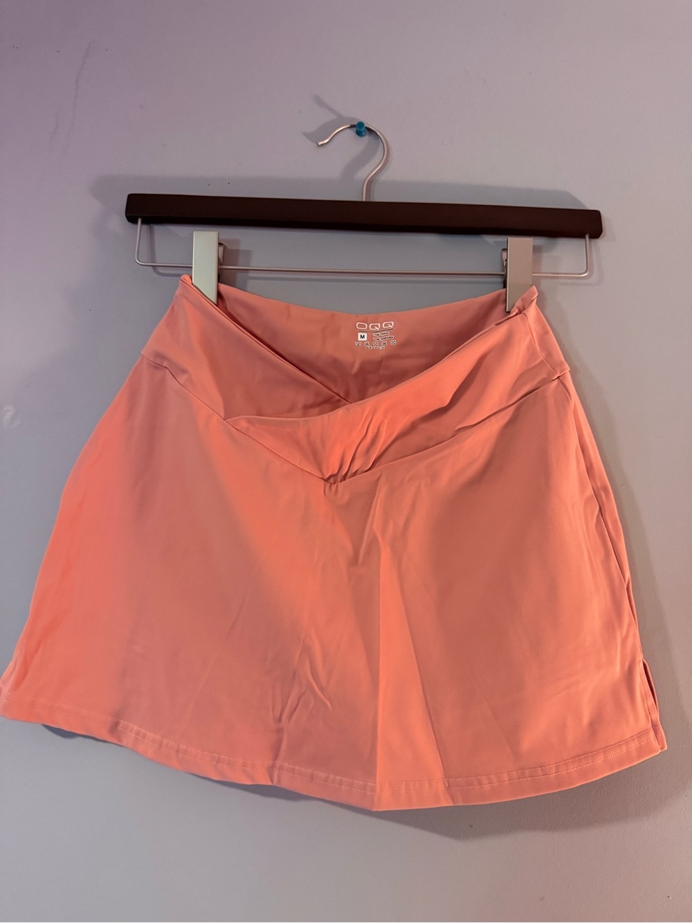 Women's Coral Pink V-Waist Athletic Shorts